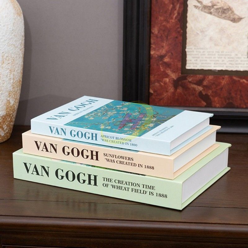 Custom Van Gogh - Inspired Decorative Book Box: Artful Storage with Personalized Elegance
