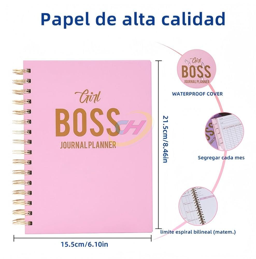 Spiral Notebook :Women's Workplace Self-discipline High-quality Hand Account Book