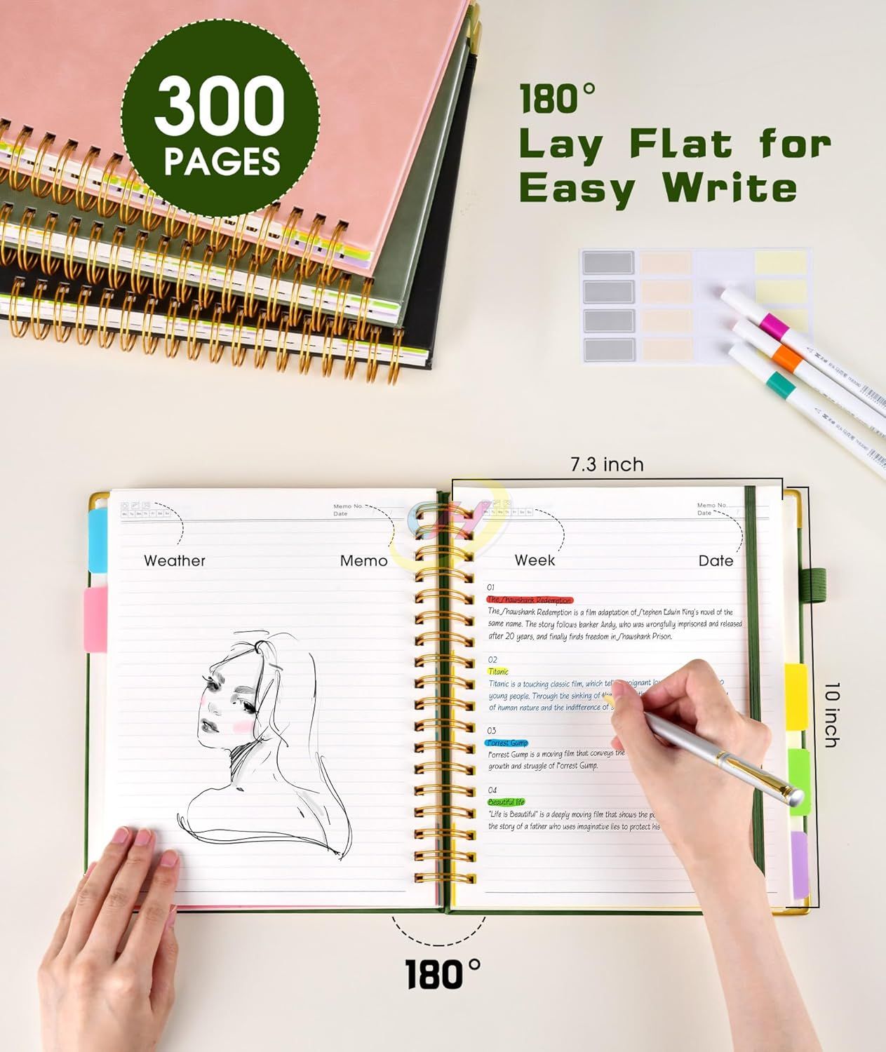 PU spiral notebook printing service
