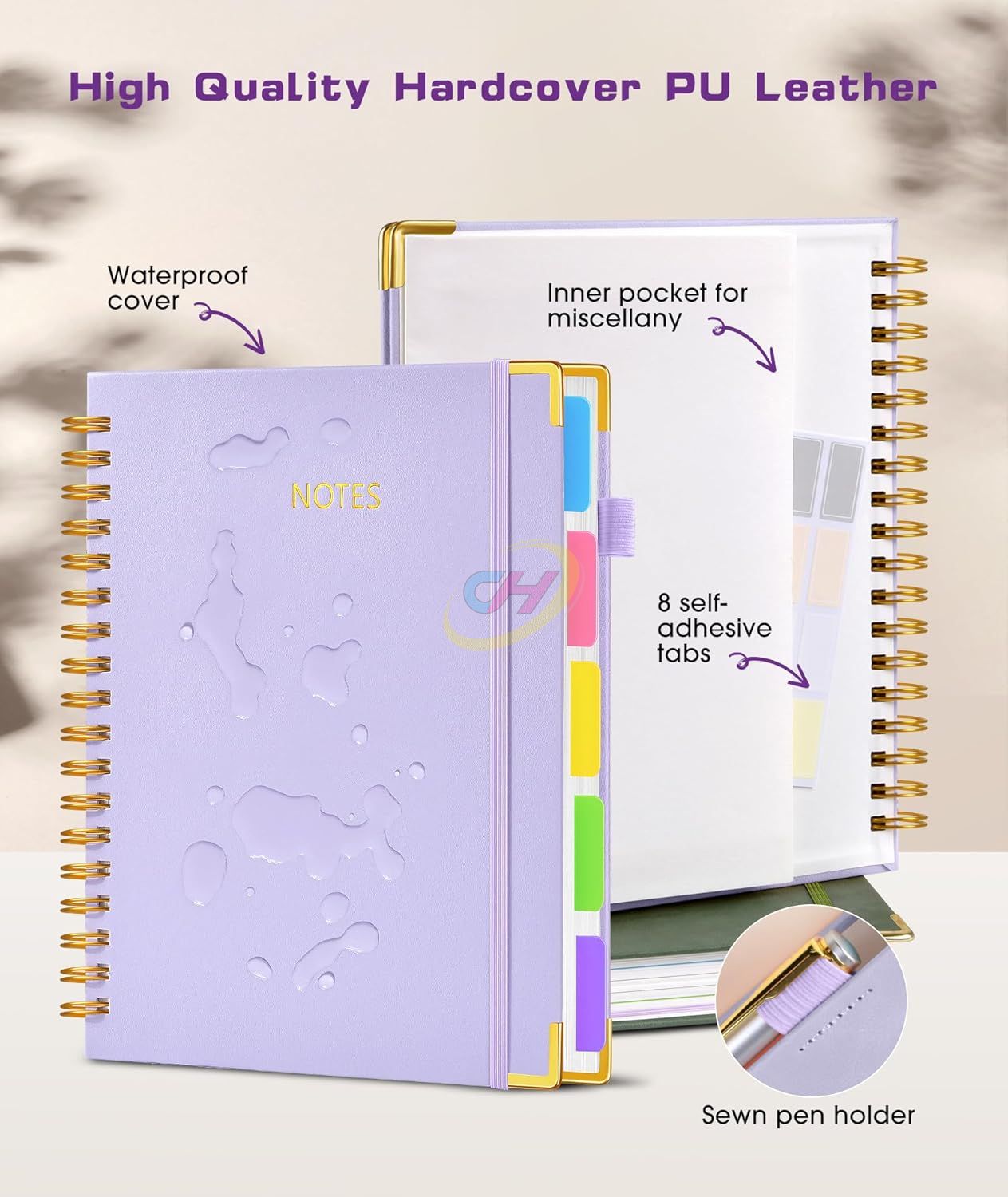 PU spiral notebook printing service