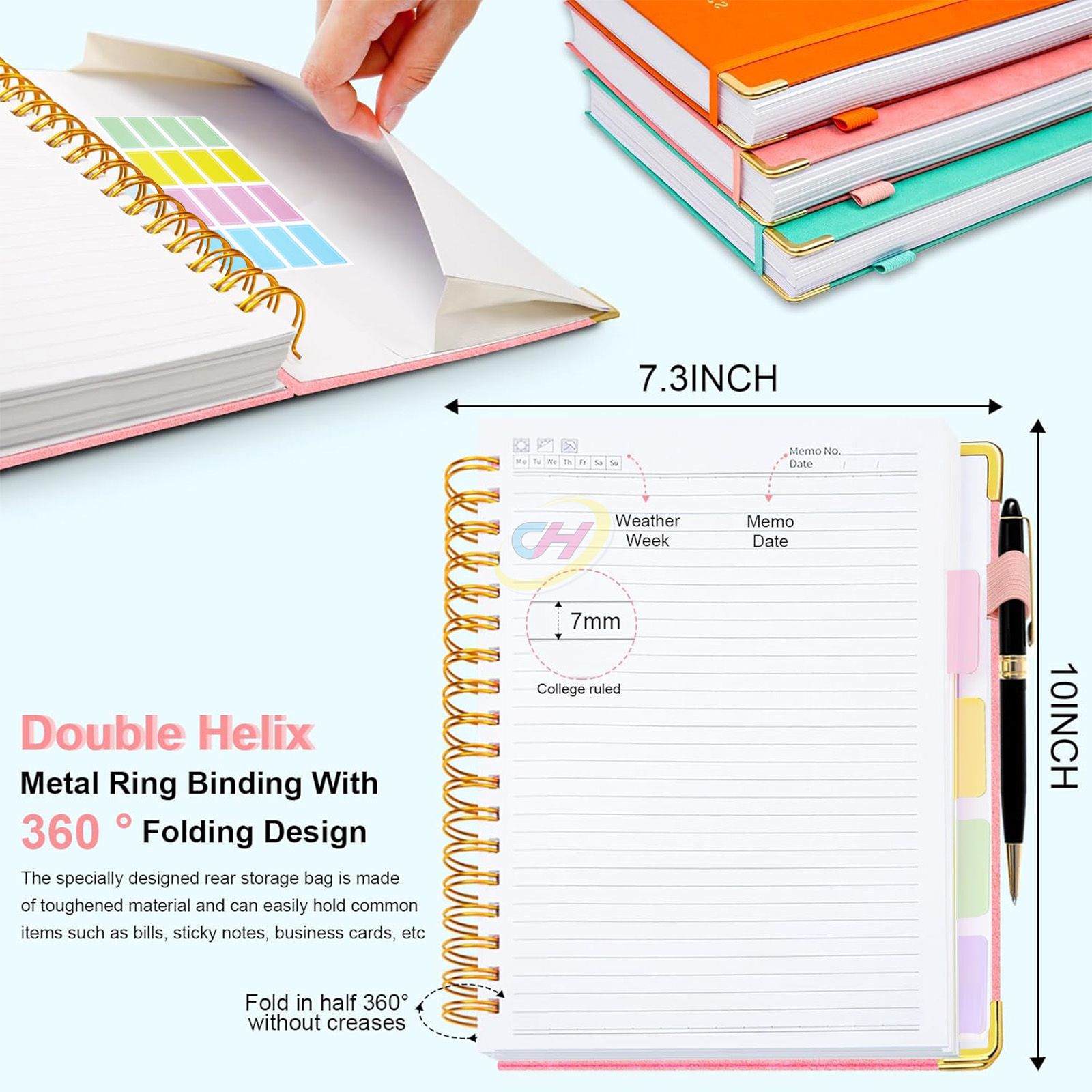 PU spiral notebook printing service