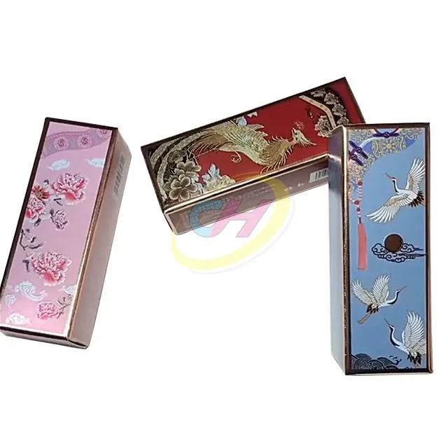 Oriental-Inspired Luxury Lipstick Packaging Box - Custom Chinese Motif Makeup Gift Box