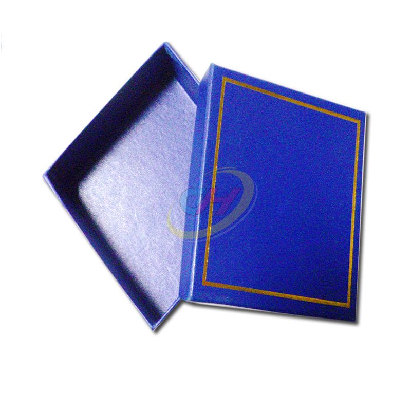 SERICONCEPT Navy Blue Gold Trim Luxury Gift Box - Elegant Jewelry Storage Case