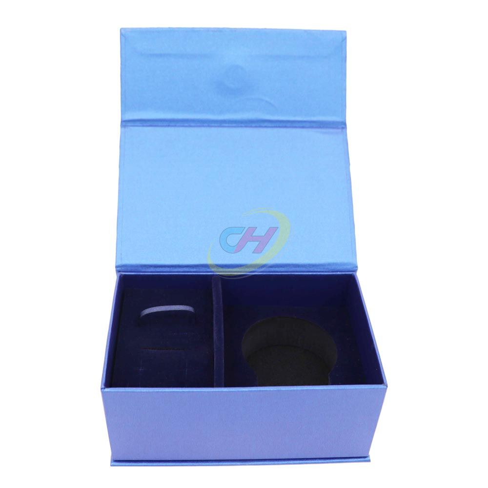 Modern Luxury Blue & Black Magnetic Gift Box (Sleek Branded Packaging for Electronics/Jewelry)