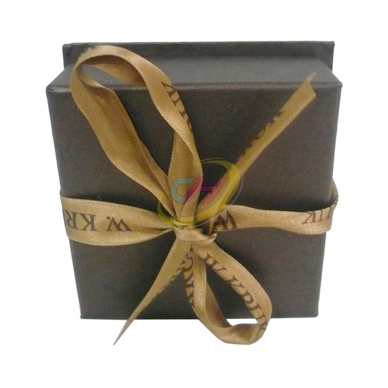 Luxury Matte Black Ribbon Gift Box (Elegant Packaging for Jewelry & Small Gifts)
