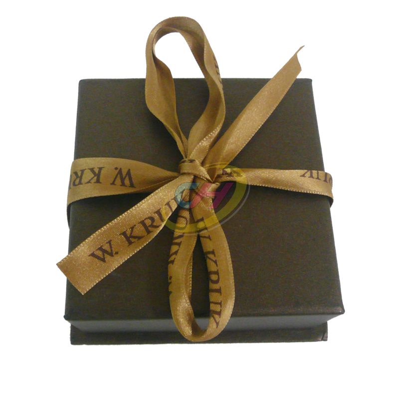 Luxury Matte Black Ribbon Gift Box (Elegant Packaging for Jewelry & Small Gifts)