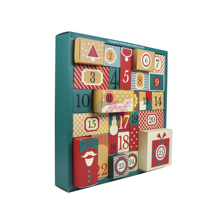 Vintage Interactive Christmas Advent Calendar (24-Surprise Compartment Style)