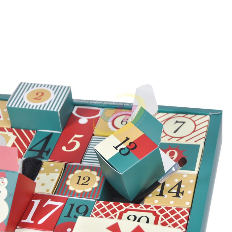 Vintage Interactive Christmas Advent Calendar (24-Surprise Compartment Style)