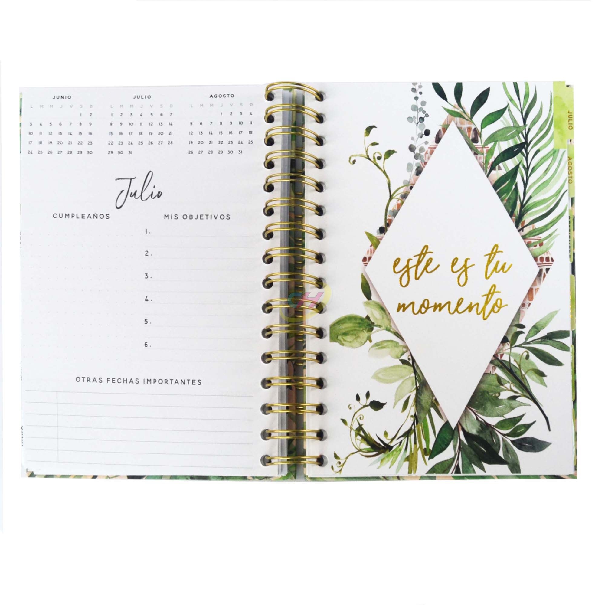 Tropical Greenery Spiral Notebook - Nature-Inspired Decorative Journal