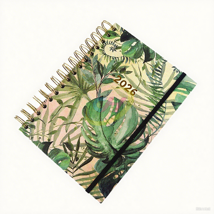 Tropical Greenery Spiral Notebook - Nature-Inspired Decorative Journal