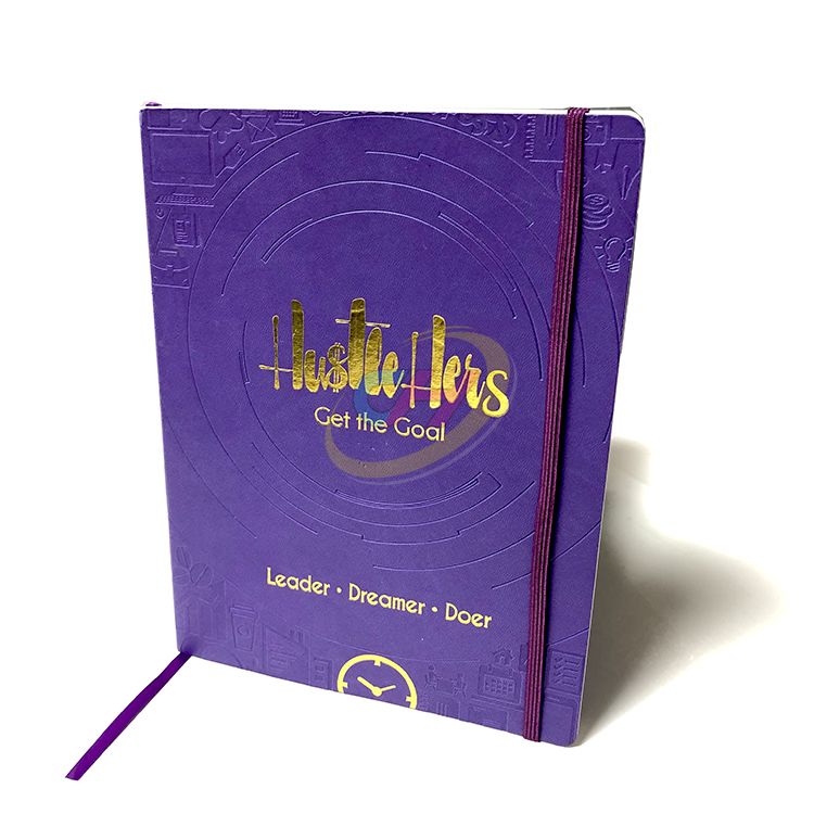 Elegant Purple Softcover Book - Gold Foil Decorative Journal for Personal & Gift Use