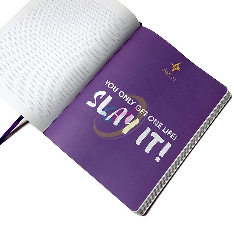 Elegant Purple Softcover Book - Gold Foil Decorative Journal for Personal & Gift Use