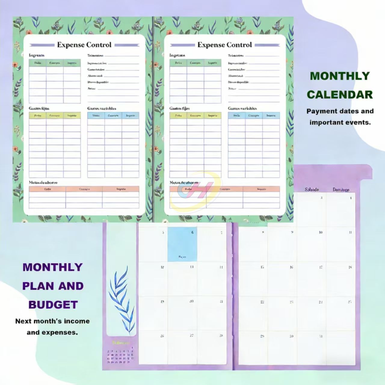 2026 Financial Planning & Schedule Management Hardcover Planner (Monthly Budget + Schedule Tracking)