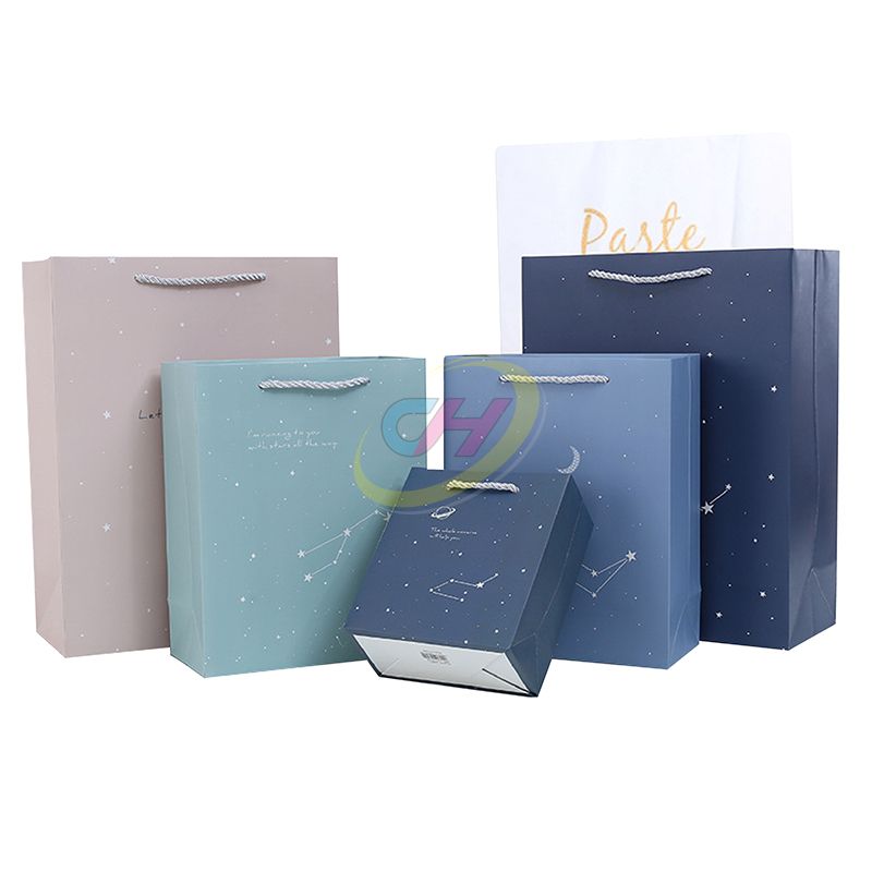 Minimalist Starry Pattern Gift Paper Bag (Multi-Color)