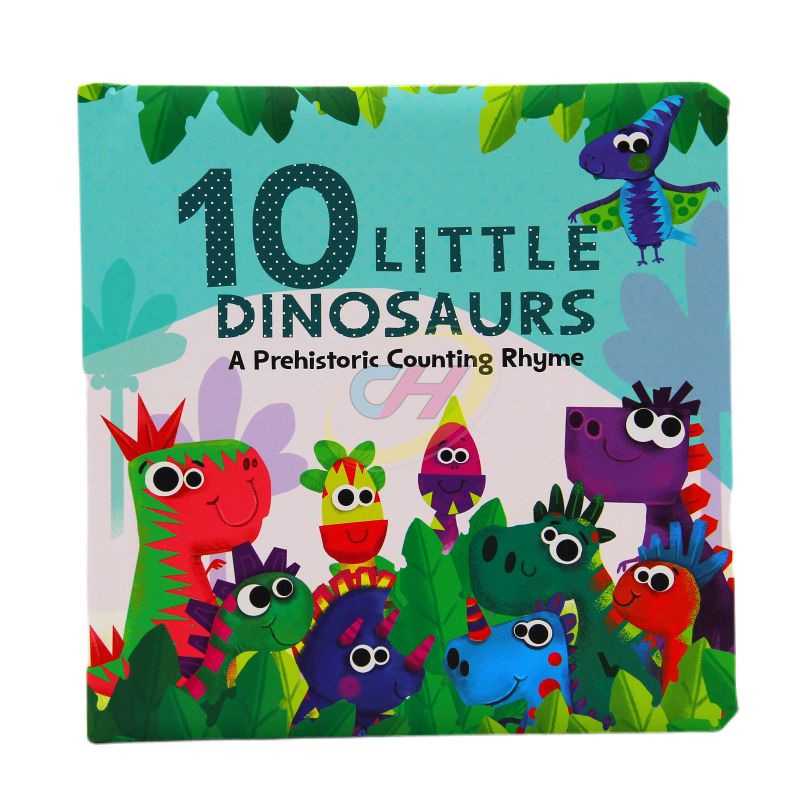 10 Little Fairies & Dinosaurs Tear-Resistant Board Book: Counting Learning Interactive Picture Book for 0-3 Years Old
