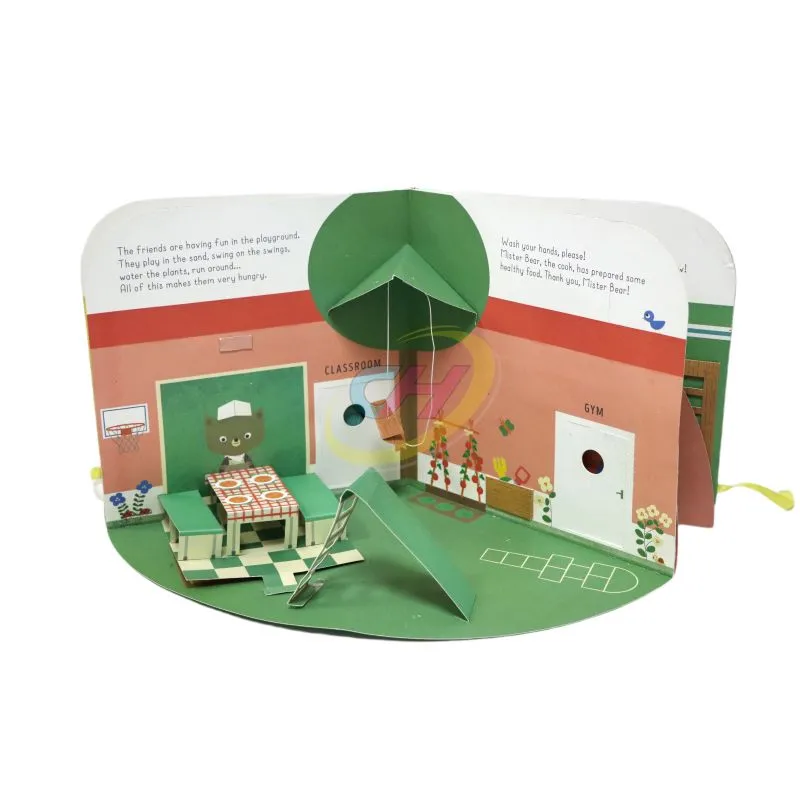 Let's Go to School Preschool 3D Pop-Up Book: Transition Enlightenment Interactive Lift-the-Flap Book for 2-5 Years Old