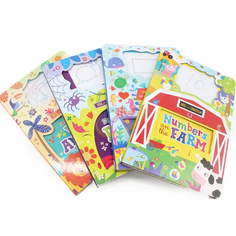 Custom Colorful Interactive Kids Board Book - Early Education Fun Sound Book for Toddlers