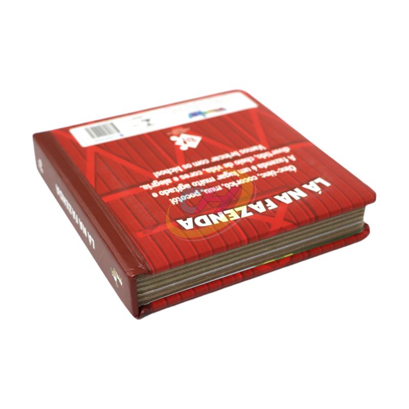 Custom Farm Theme Kids Board Book - Portuguese Early Education Interactive Book for Toddlers