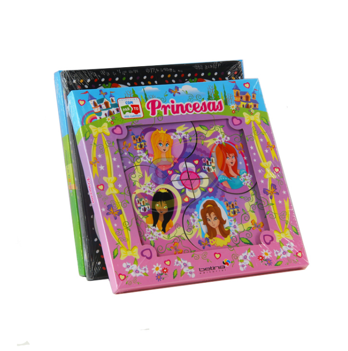 Custom Princess Theme Kids Interactive Puzzle Book - Toddler Early Education Puzzle Toy Book