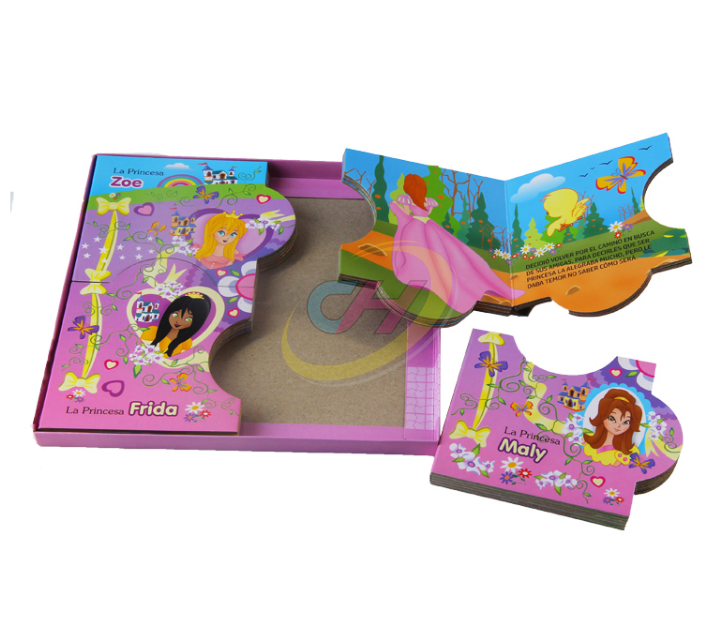 Custom Princess Theme Kids Interactive Puzzle Book - Toddler Early Education Puzzle Toy Book