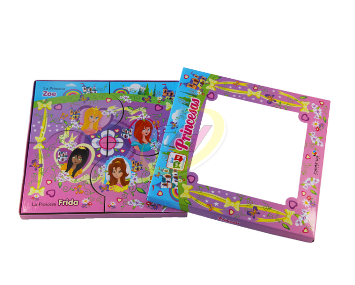 Custom Princess Theme Kids Interactive Puzzle Book - Toddler Early Education Puzzle Toy Book