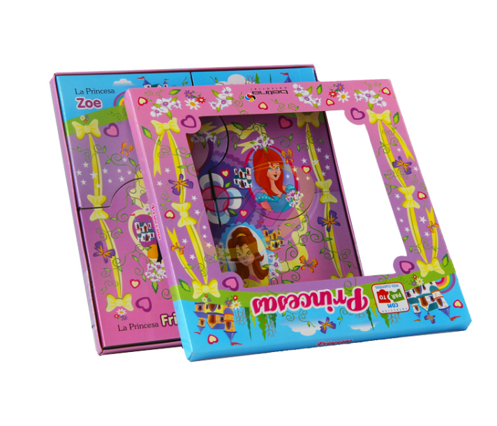 Custom Princess Theme Kids Interactive Puzzle Book - Toddler Early Education Puzzle Toy Book