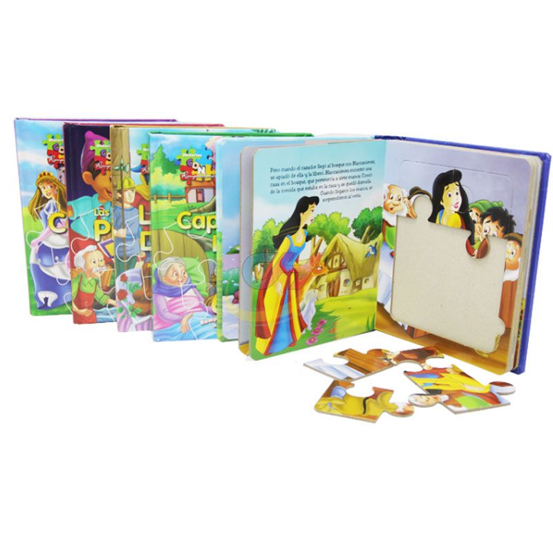 Custom Mythical Fairy Tale Kids Interactive Puzzle Book - Toddler Early Education Story Puzzle Book