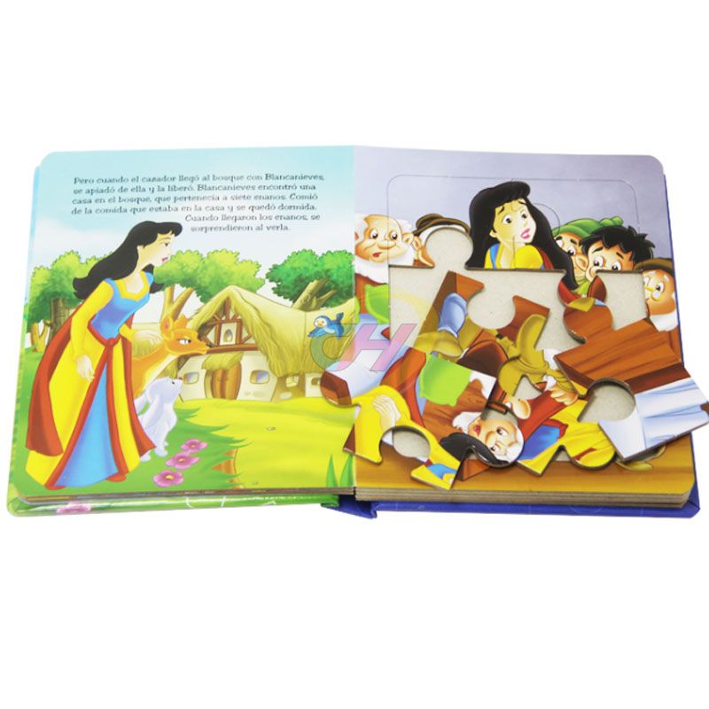 Custom Mythical Fairy Tale Kids Interactive Puzzle Book - Toddler Early Education Story Puzzle Book