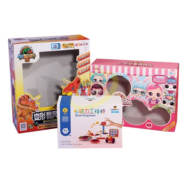 Children's Toy Colorful Gift Box, Cartoon Windowed Storage & Display Box