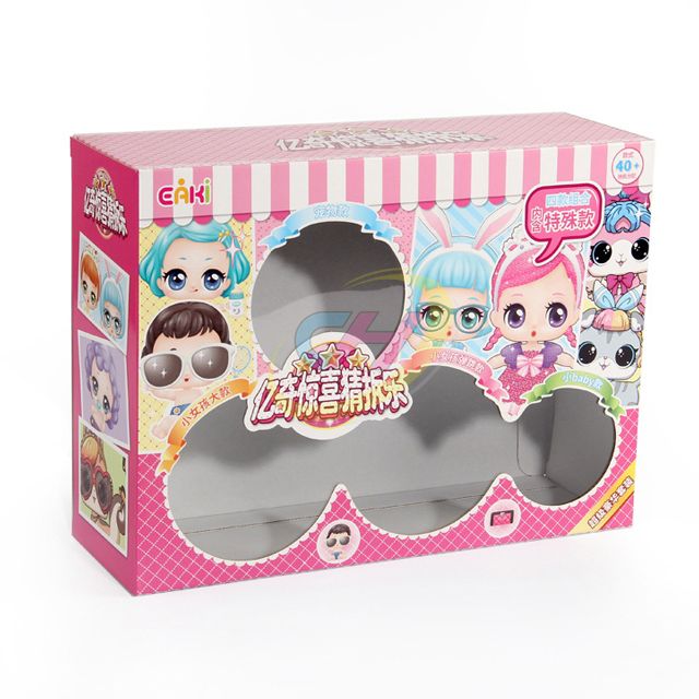 Children's Toy Colorful Gift Box, Cartoon Windowed Storage & Display Box