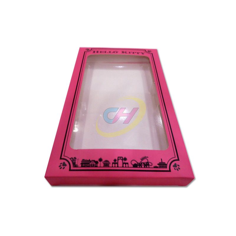 Red Windowed Colorful Packaging Box, Small Gift