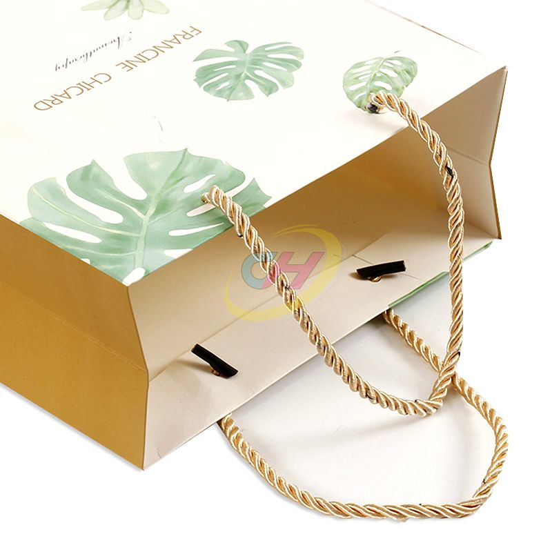 Tropical Monstera Leaf Reusable Gift Bag - Eco-Friendly Gift Wrapping Bag for Birthday & Party