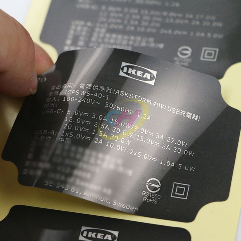 Waterproof & Oil-Resistant PET Label Stickers, Printable Industrial Barcode Labels, Scratch-Resistant Adhesive for Logistics, Equipment & Warehousing