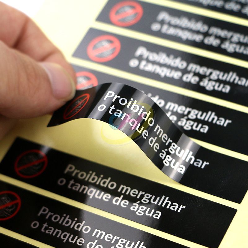 Waterproof & Oil-Resistant PET Label Stickers, Printable Industrial Barcode Labels, Scratch-Resistant Adhesive for Logistics, Equipment & Warehousing