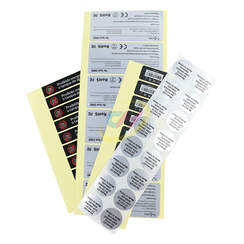 Waterproof & Oil-Resistant PET Label Stickers, Printable Industrial Barcode Labels, Scratch-Resistant Adhesive for Logistics, Equipment & Warehousing