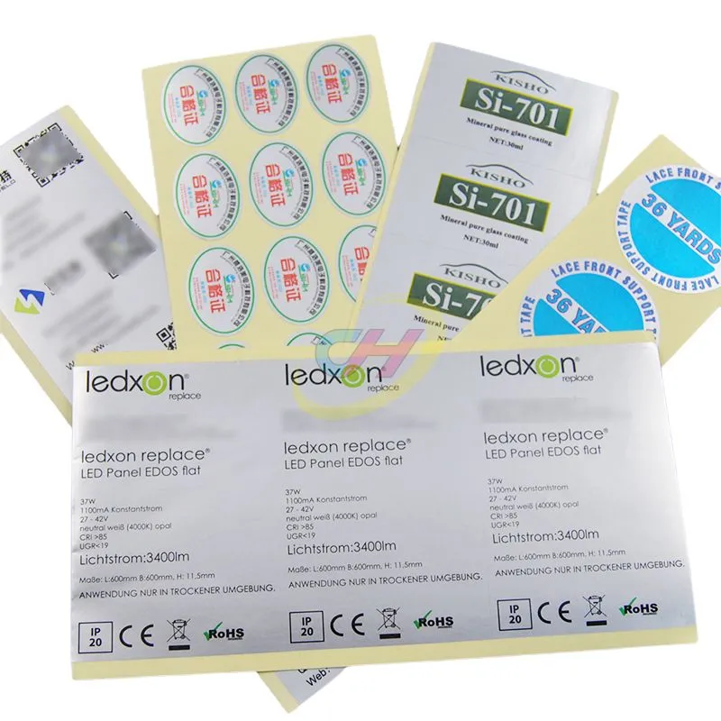 Medical Device PET Label Stickers - Waterproof & Oil-Resistant Certification Decals, Scratch-Resistant Adhesive for Electronic Equipment