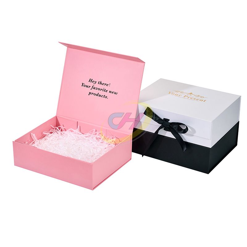Minimalist Pink Folding Gift Box, Jewelry & Cosmetic Storage Box, Exquisite Gift Packaging Box