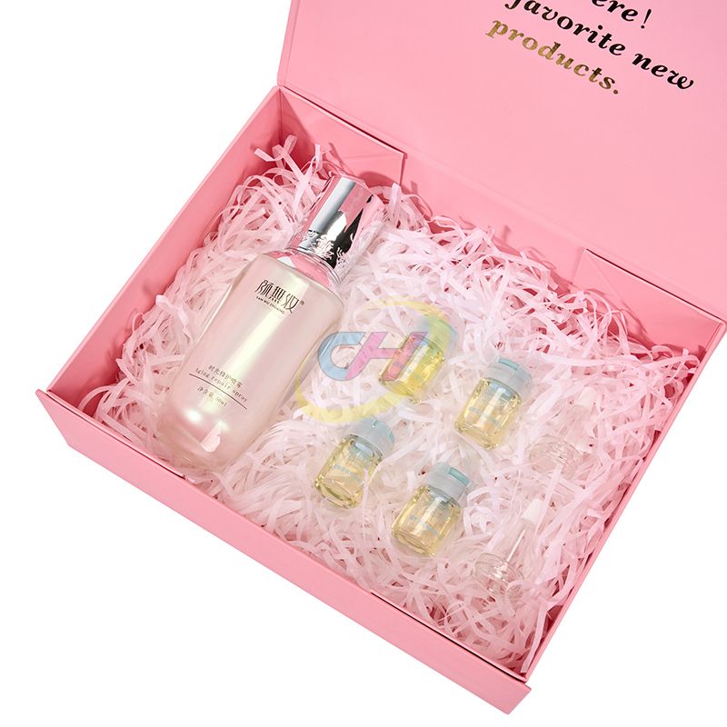 Minimalist Pink Folding Gift Box, Jewelry & Cosmetic Storage Box, Exquisite Gift Packaging Box