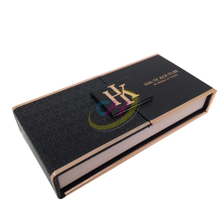 Black Book-Shaped Folding Gift Box, Jewelry Storage Box, Exquisite Gift Packaging Box