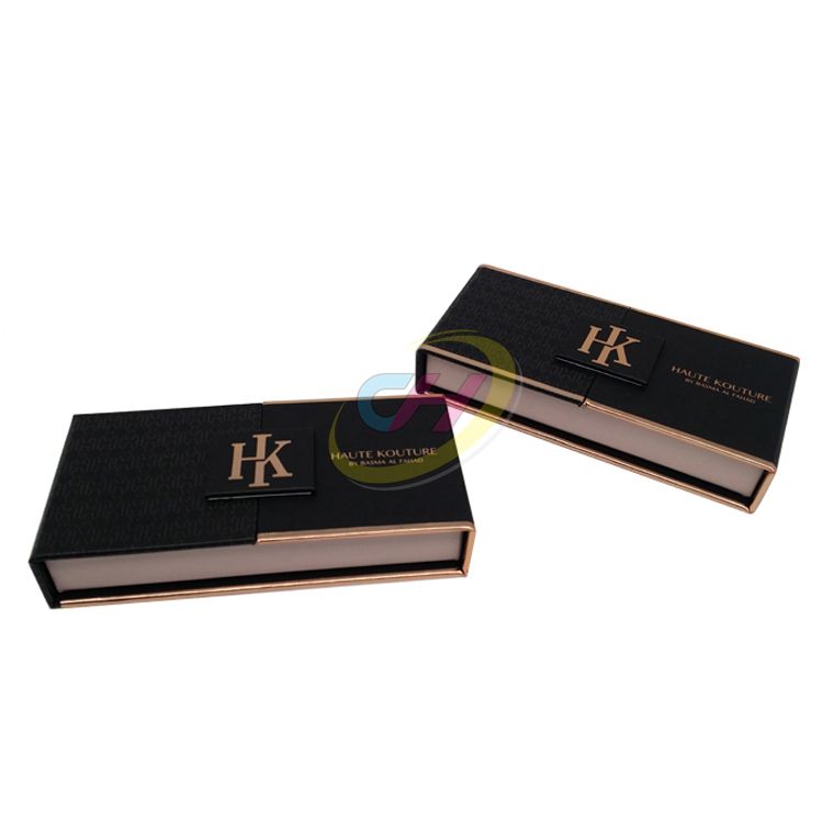 Black Book-Shaped Folding Gift Box, Jewelry Storage Box, Exquisite Gift Packaging Box