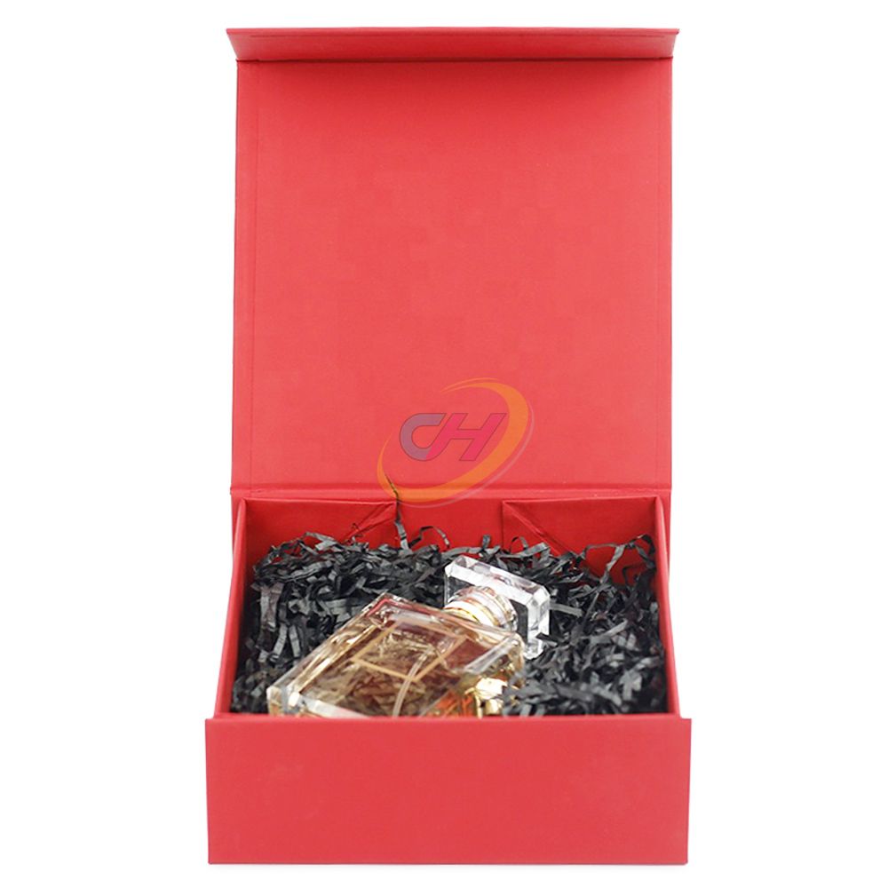 Festive Red Folding Gift Box, Jewelry Storage Box, Holiday Gift Packaging Box