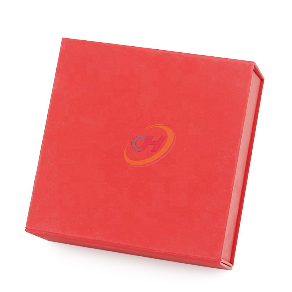 Festive Red Folding Gift Box, Jewelry Storage Box, Holiday Gift Packaging Box