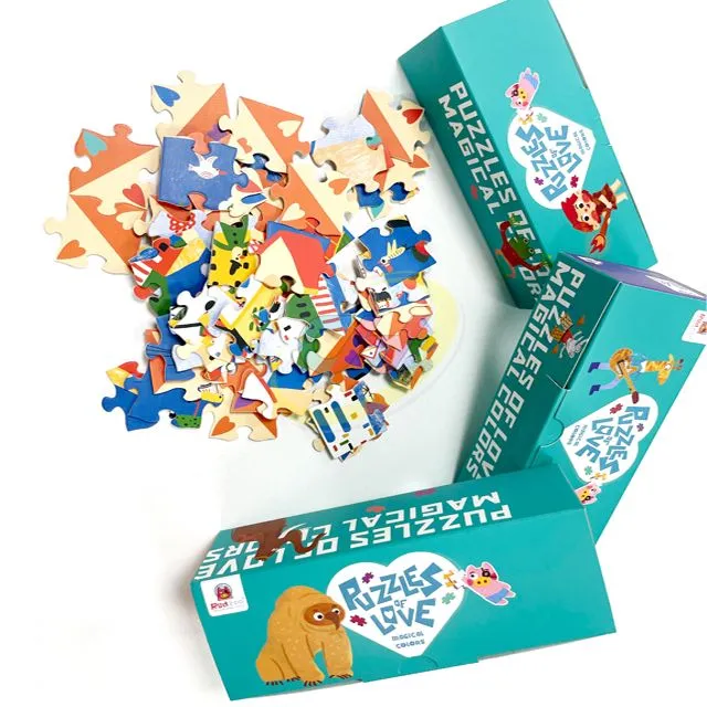 1000-Piece Fun Animal Paradise Jigsaw Puzzle