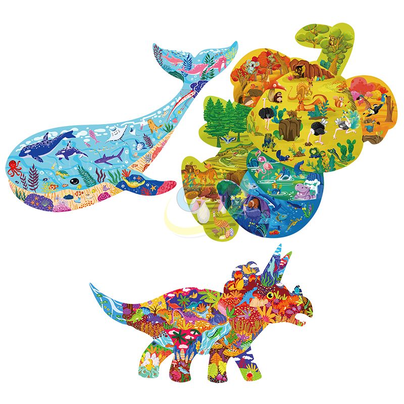 Bear, Whale, Triceratops Educational Toys
