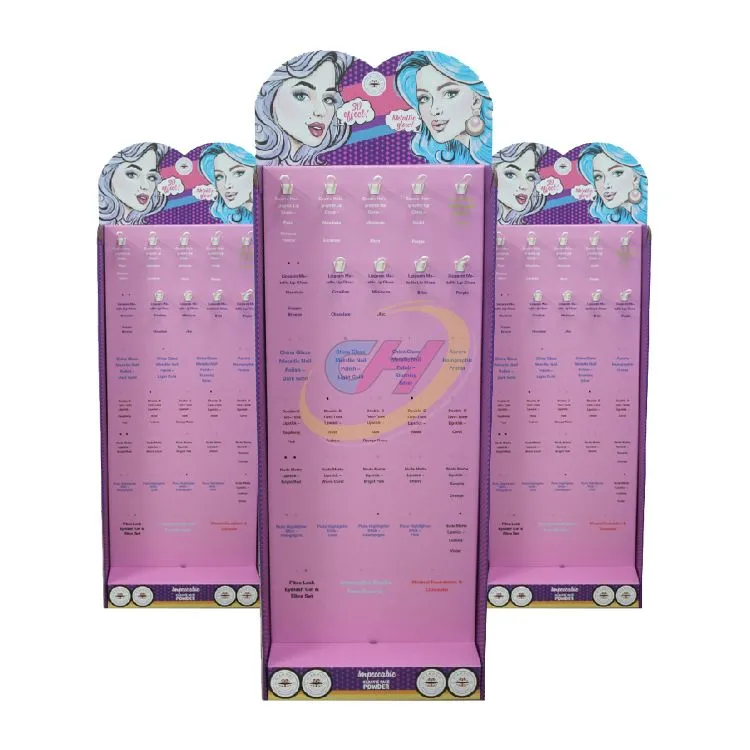 Pink Cartoon Themed Paper Vertical Display Stand