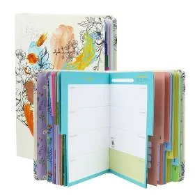 Custom Printed Hardcover Planner with Tabs