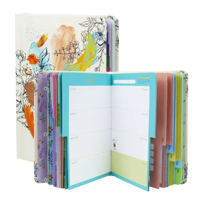 Custom Printed Hardcover Planner with Tabs