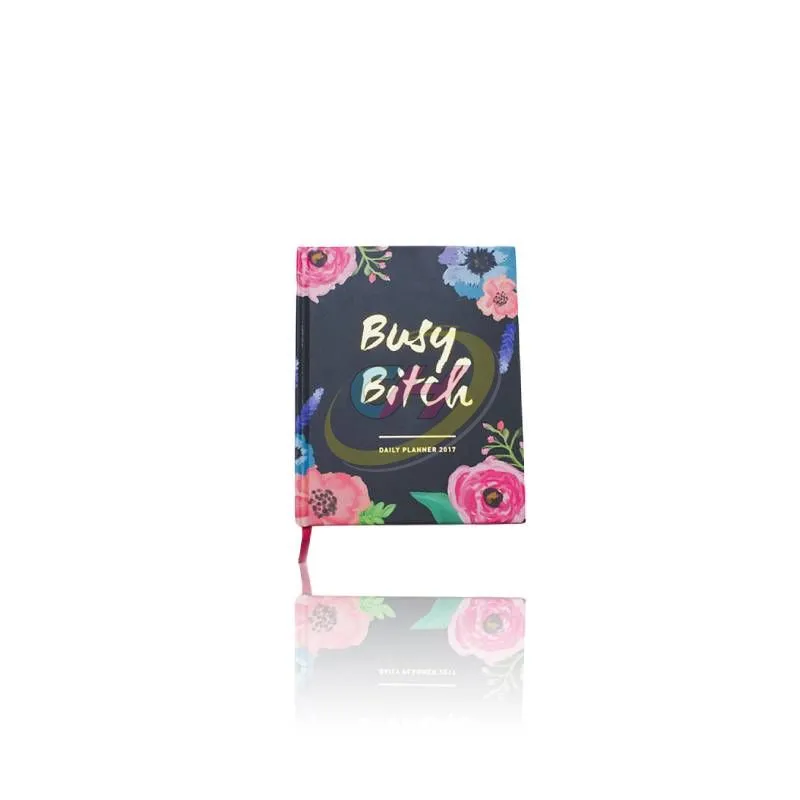 Floral Hardcover Daily Planner 2026 - Stylish Organizer for Busy Lifestyles