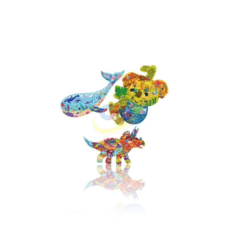 Bear, Whale, Triceratops Educational Toys