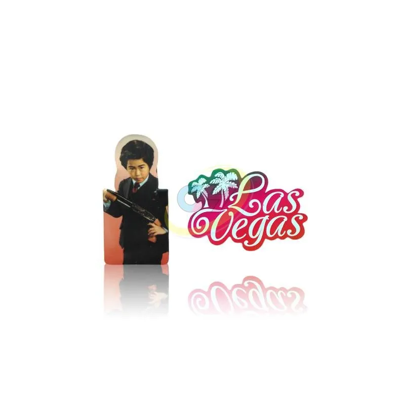 Las Vegas Theme Trendy Stickers - Waterproof & Wear-Resistant Decals for Luggage, Laptops & More
